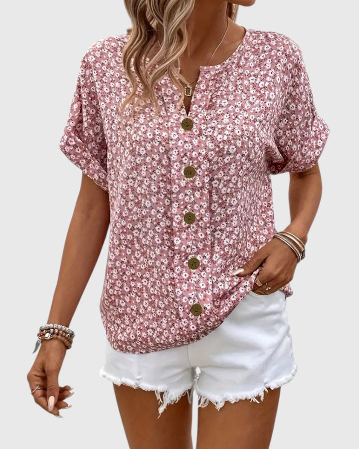 Jelena - Elegant Floral Summer Top