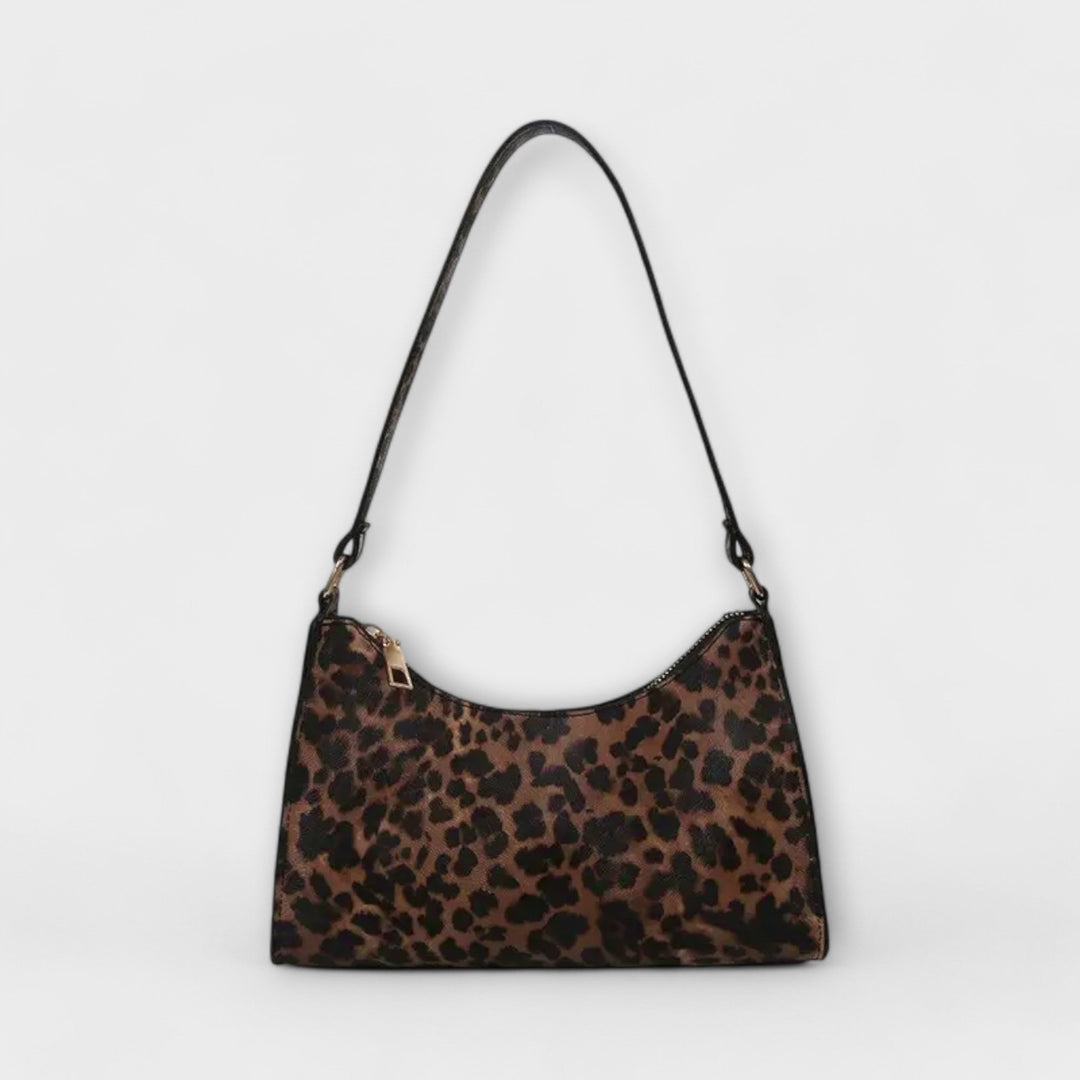 Mel - Leopard Print Shoulder Bag in French Style