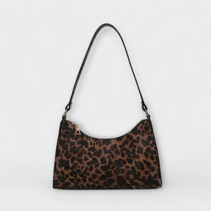 Mel - Leopard Print Shoulder Bag in French Style