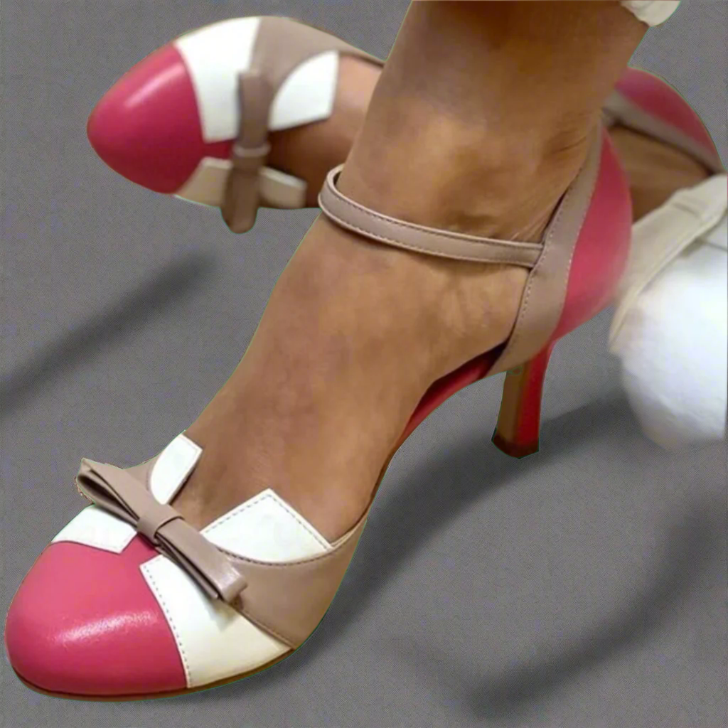 Bellarosa | Colorful Sandals with Knots and Straps, Round Toe Area