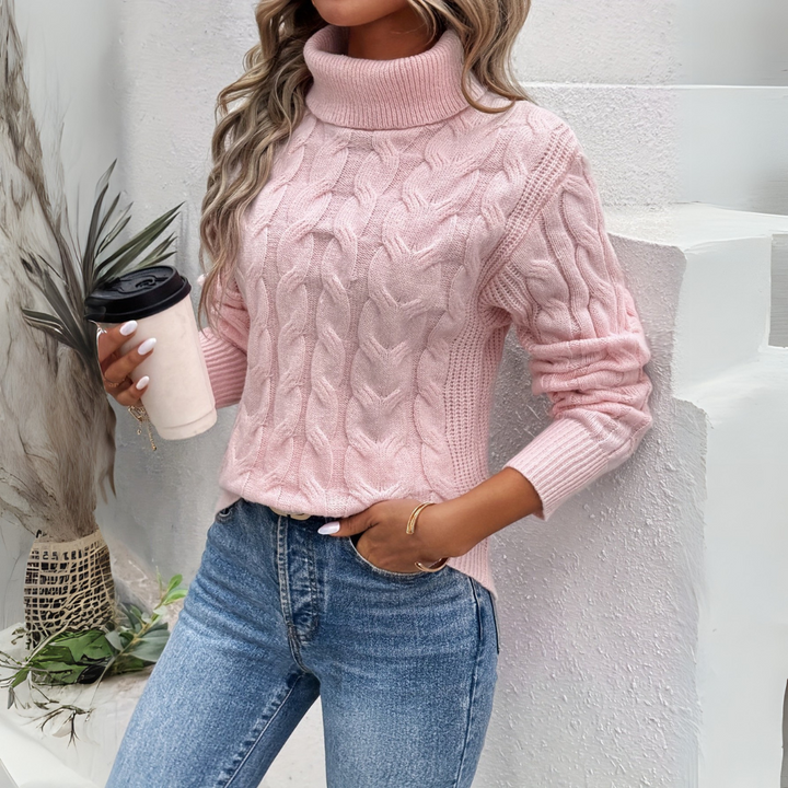 Amelia - Elegant Sweater with High Collar