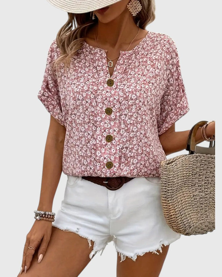 Jelena - Elegant Floral Summer Top
