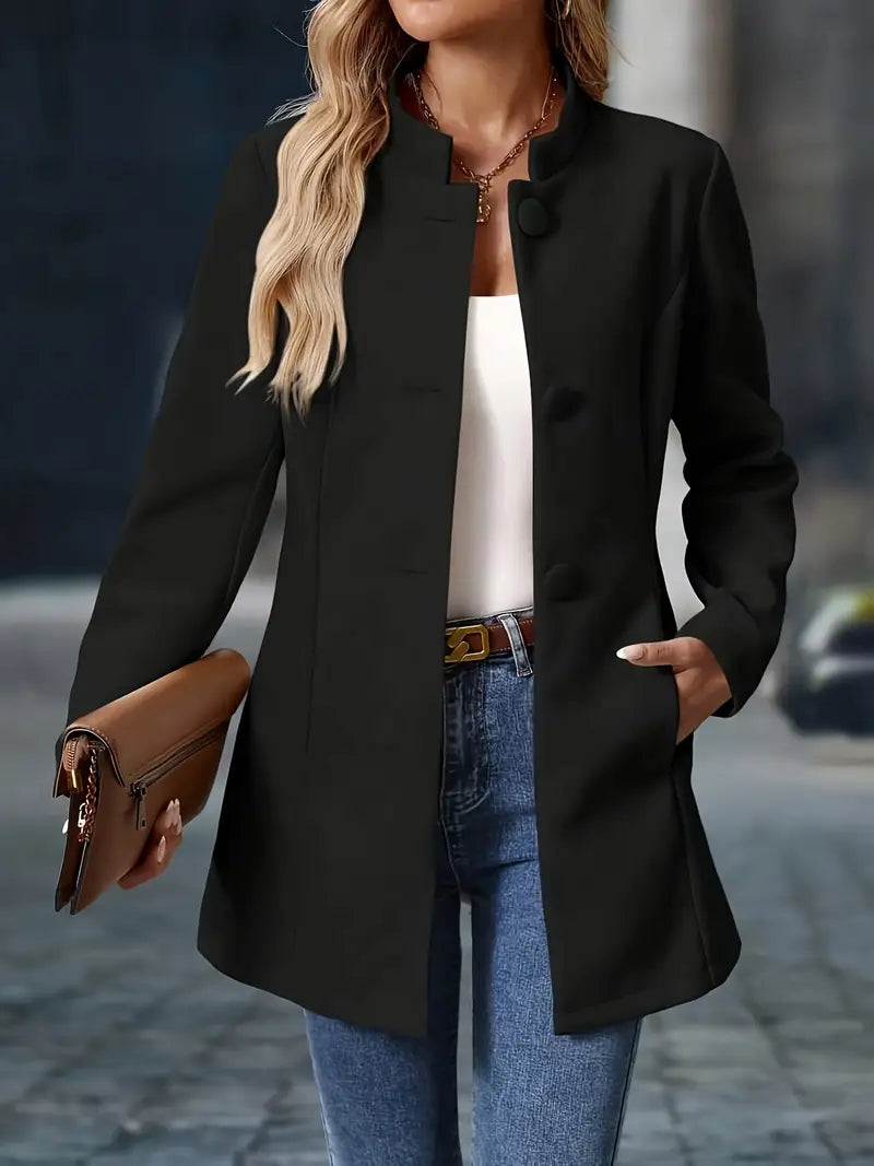 Kristin – Elegant Long Blazer-Style Jacket