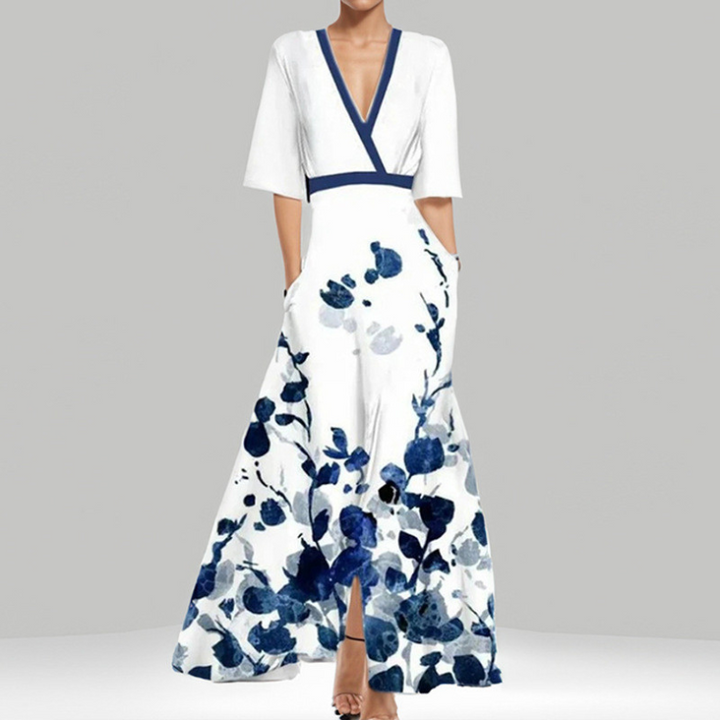 Ellen - Elegant Floral Maxi Dress