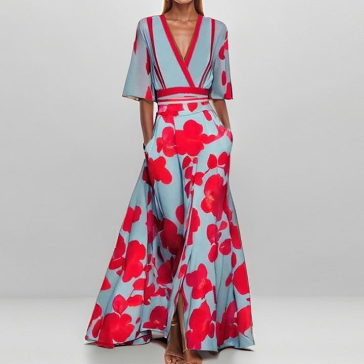 Ellen - Elegant Floral Maxi Dress