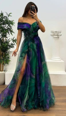 Daniela - Stunning Off-Shoulder Maxi Dress