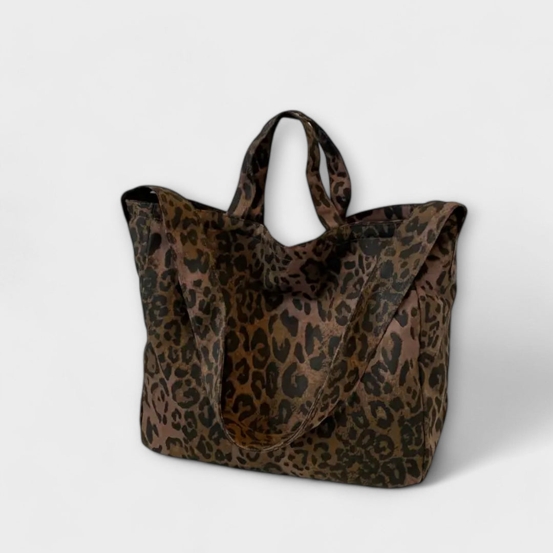 Jade - Stylish Leopard Print Tote
