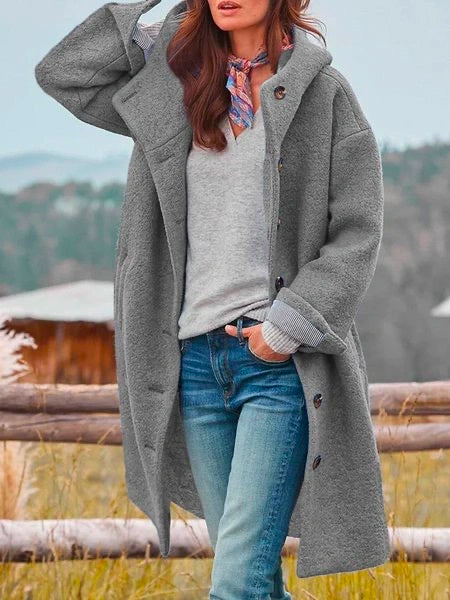 Kristi – Elegant Coat with Long Sleeves