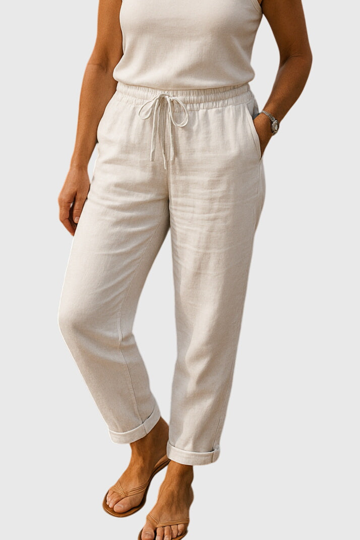 Monika | Trousers in Cotton and Linen