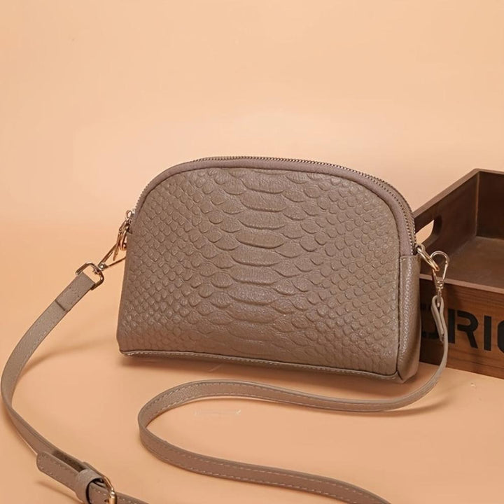 Cora | Beautiful Mini Crossbody Bag Made of Faux Leather with Crocodile Pattern