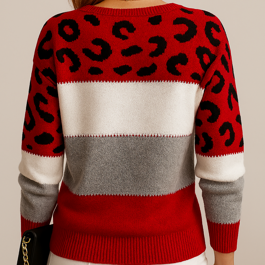 Kailey – Cozy Leopard Print Sweater