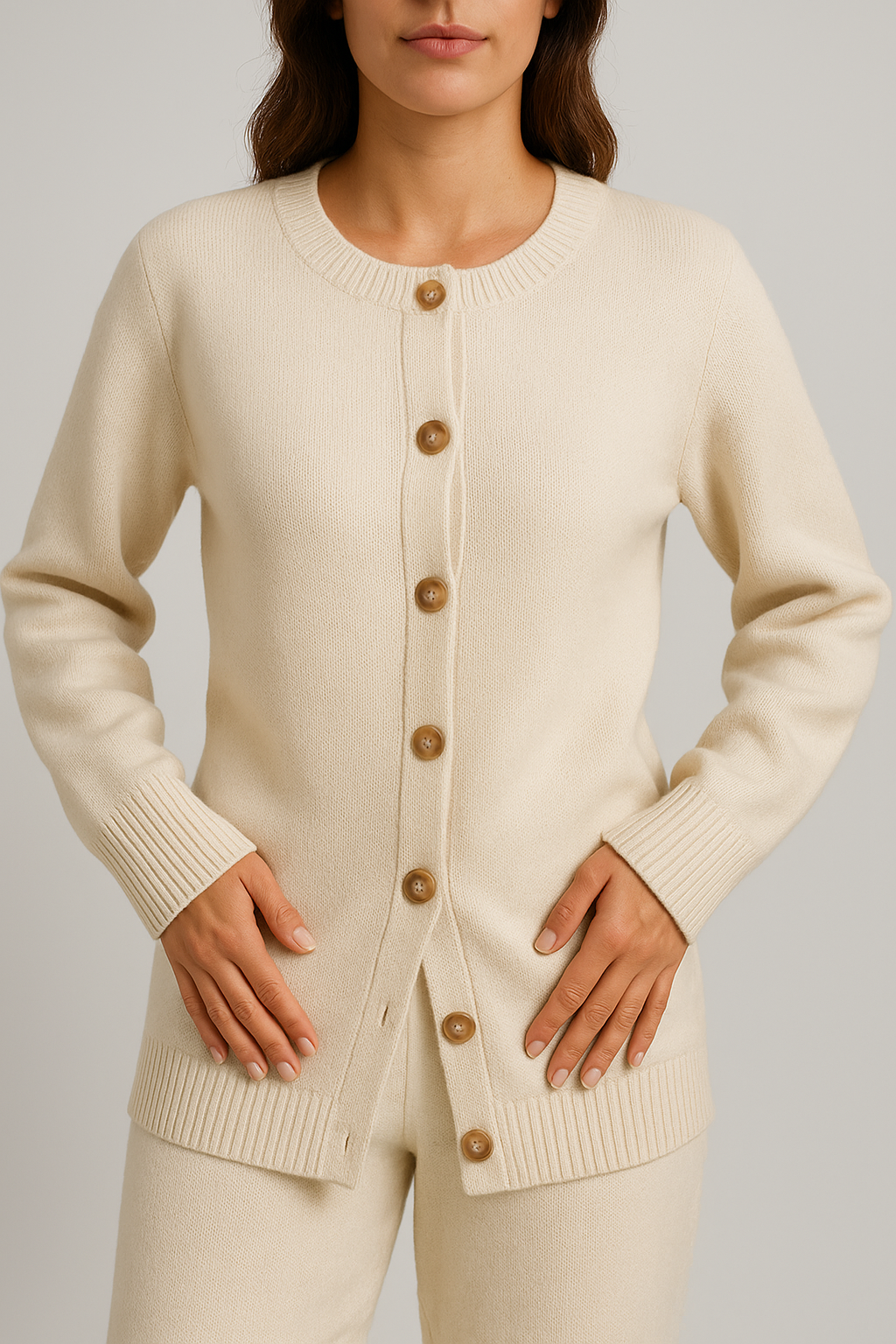 Callie - Classic Buttoned Cardigan