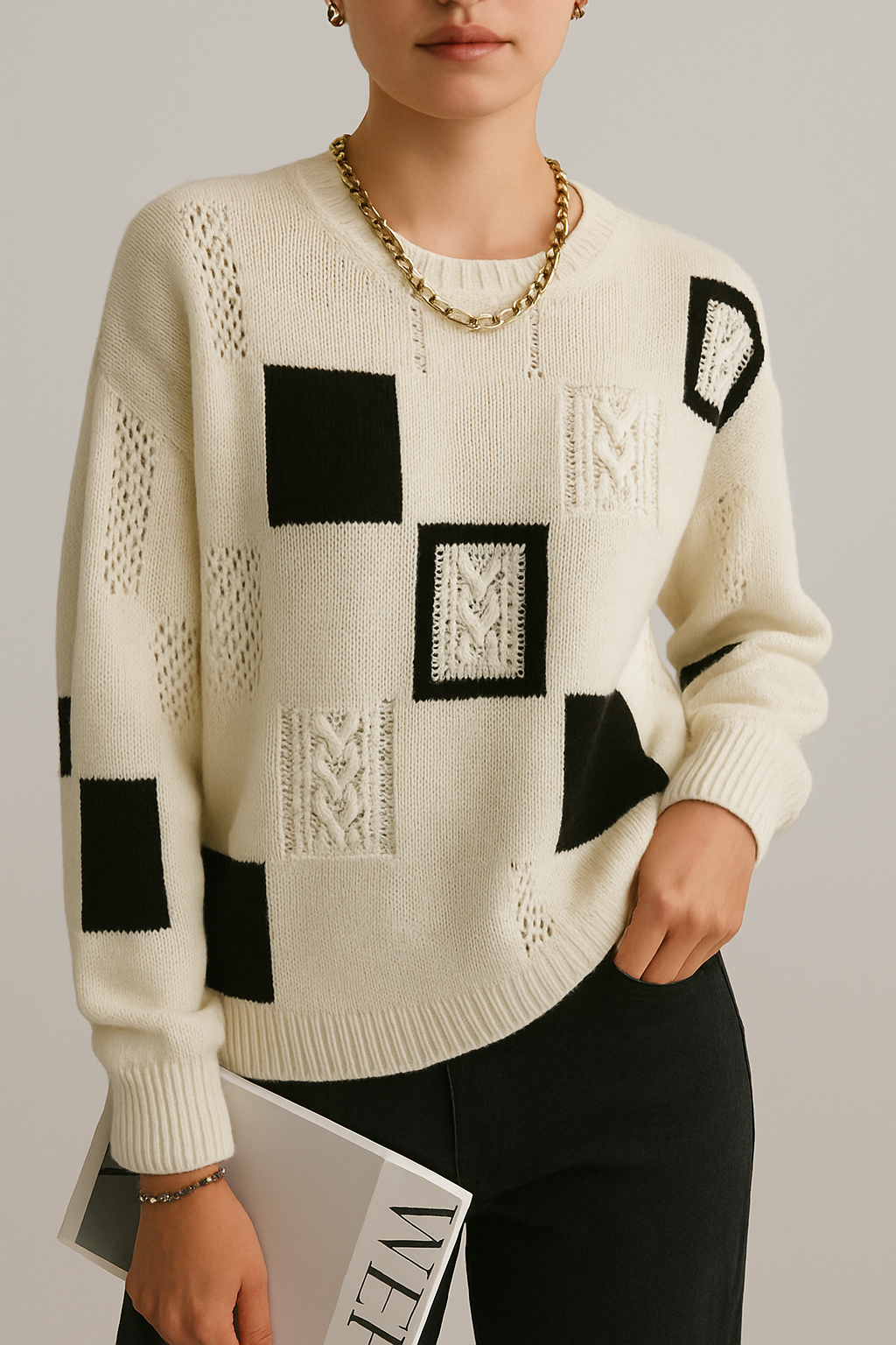 Odessa - Relaxed Geometric Sweater