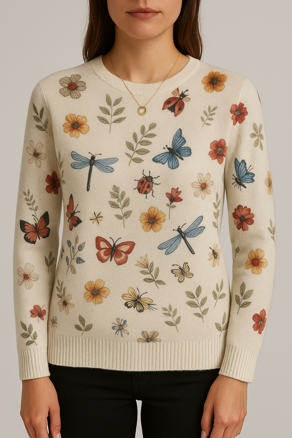 Esme - Garden Print Sweater
