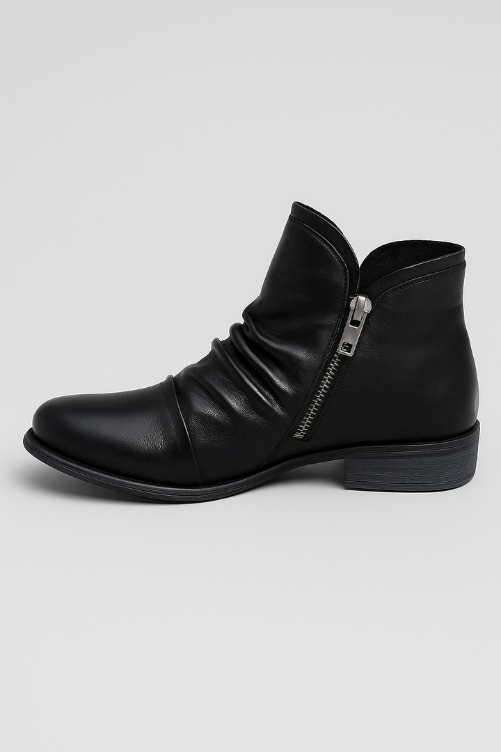 Sanne - Stylish Women's Leather Comfort Boots