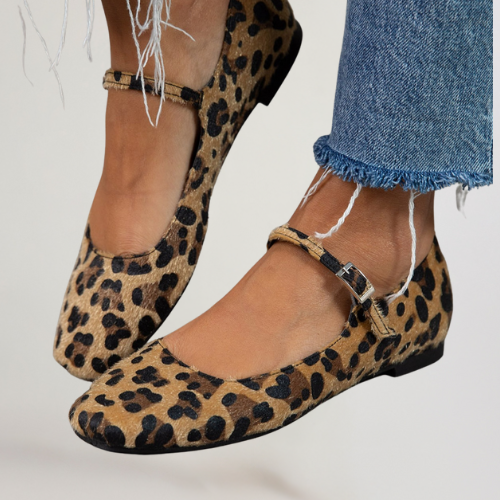 Lena | Ballerinas with Elastic Band and Adjustable Closure