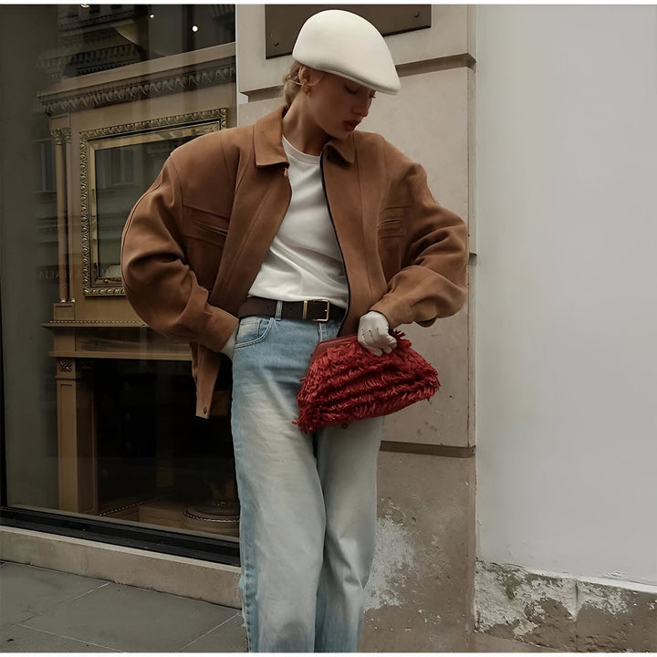 Briseis - Coat with Artistic Design and Chic look