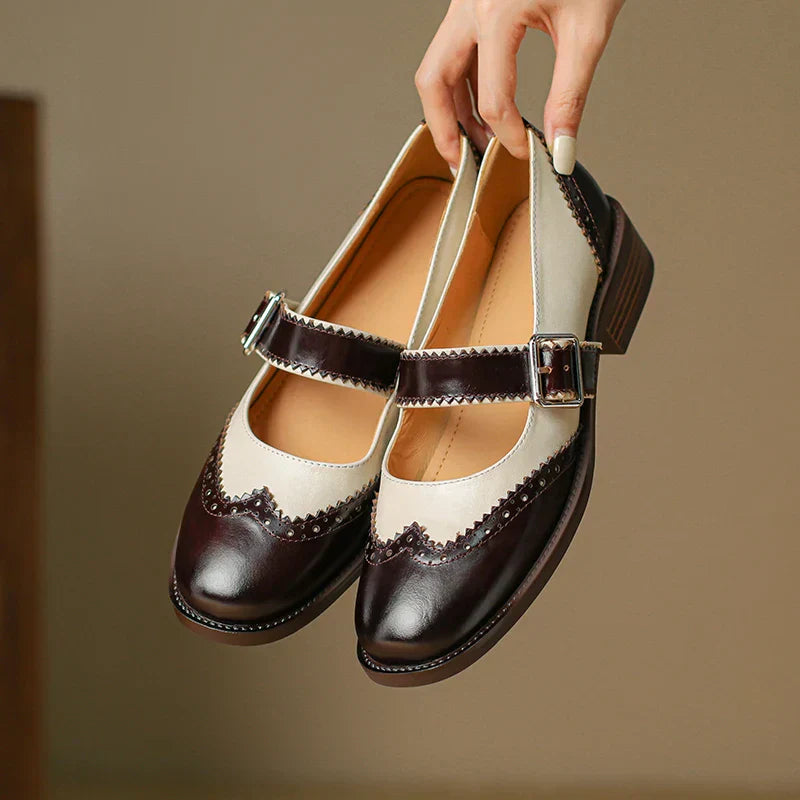Bellia - Leather Mary Janes – Elegant and Comfortable Shoes for Everyday Style