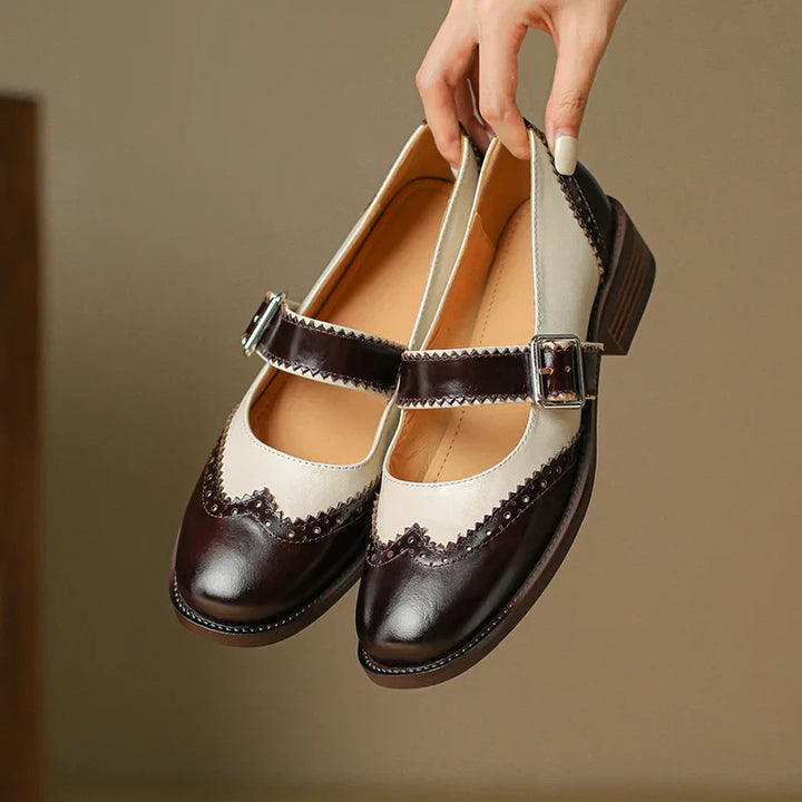Bellia - Leather Mary Janes – Elegant and Comfortable Shoes for Everyday Style
