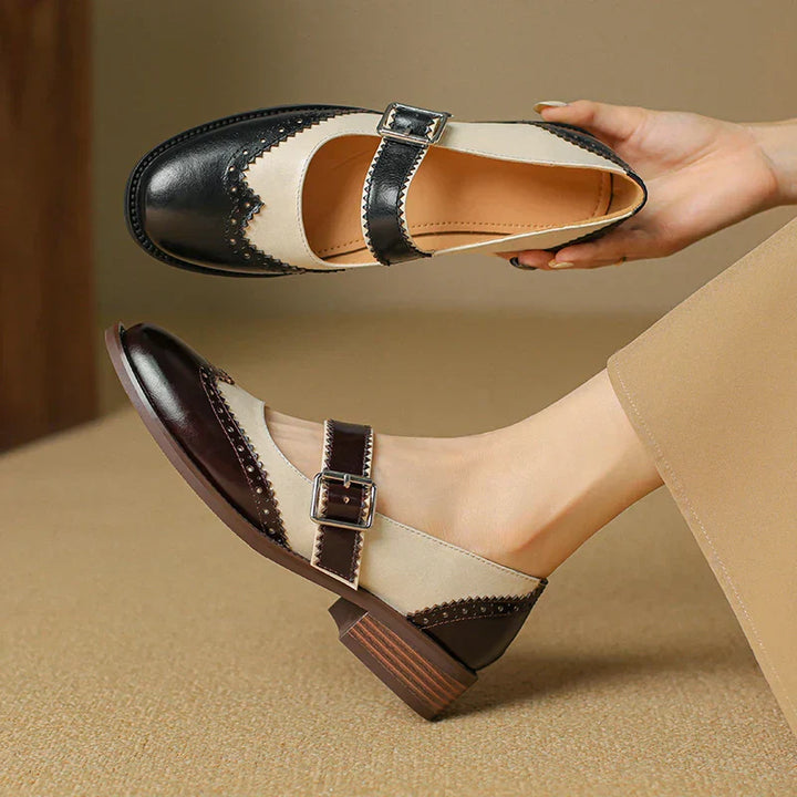 Bellia - Leather Mary Janes – Elegant and Comfortable Shoes for Everyday Style