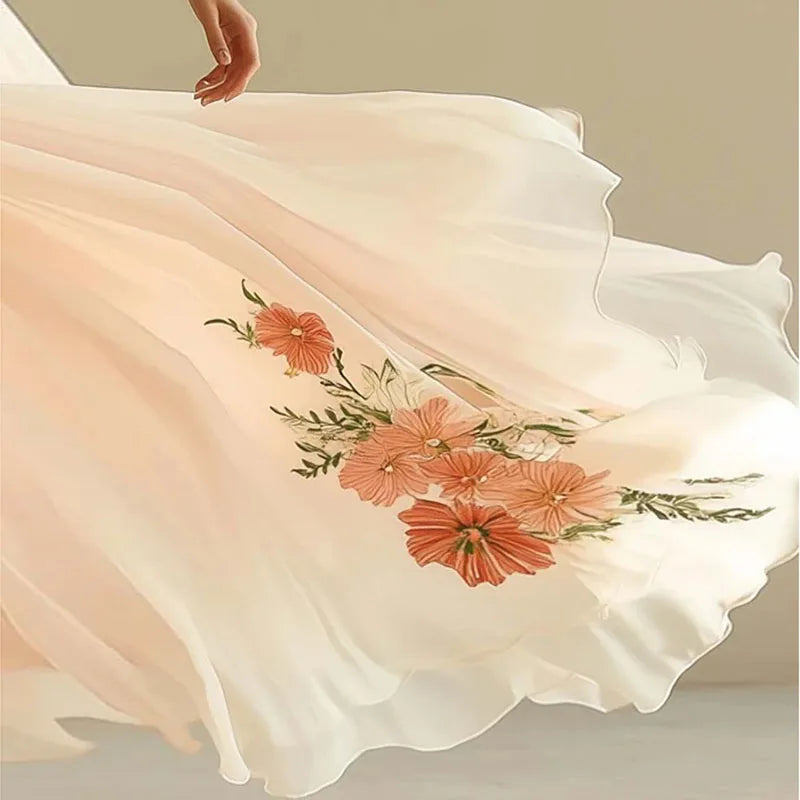 Amelia - Elegant party dresses with V-neck and high waist