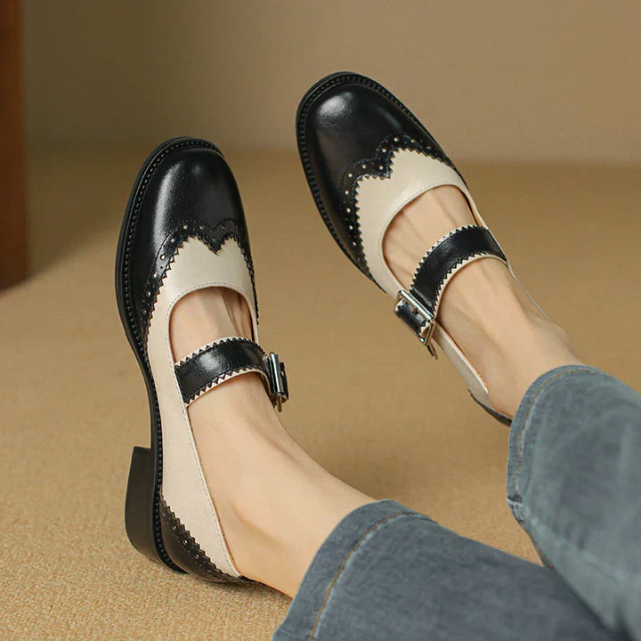 Bellia - Leather Mary Janes – Elegant and Comfortable Shoes for Everyday Style