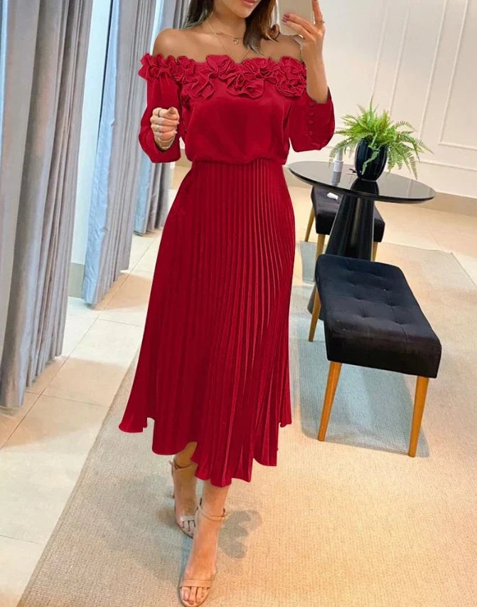 Aria - Stunning Off-Shoulder Maxi Dress