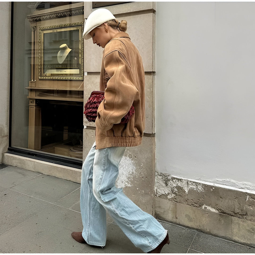 Briseis - Coat with Artistic Design and Chic look