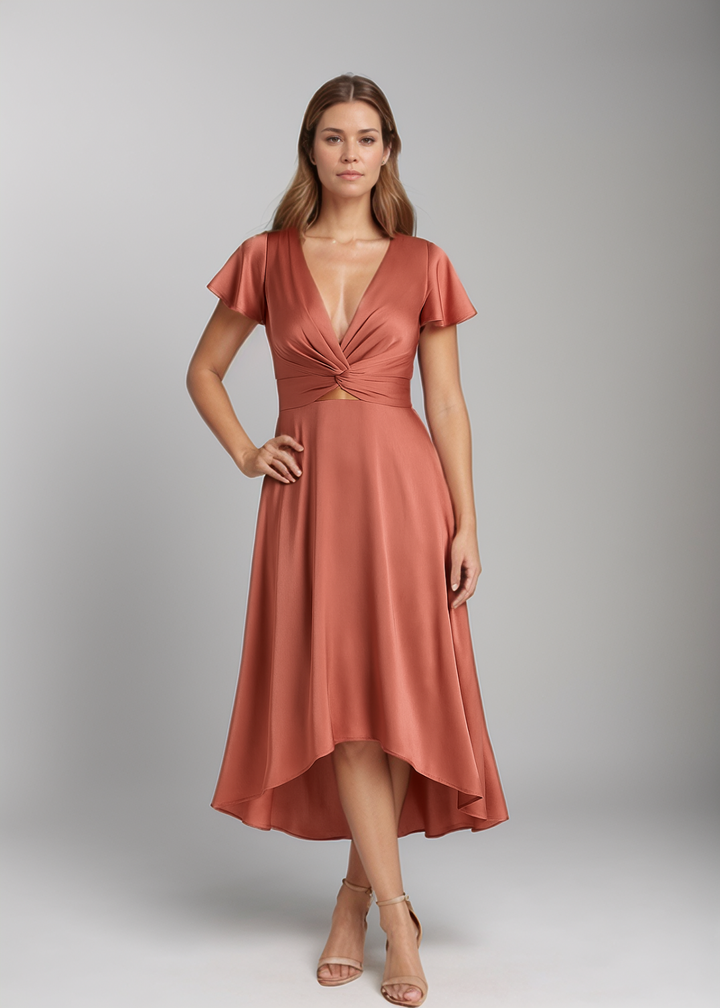 Eve - Midi Dress with Decorative Knot