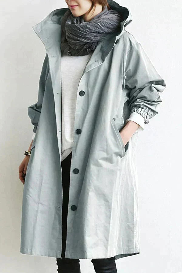Lunara - Stylish Belt Trench Coat