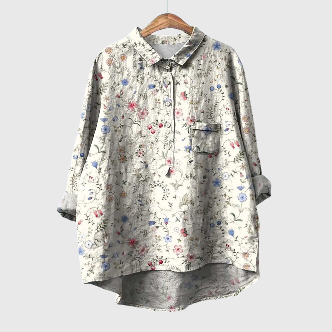 Liesa™ | Elegant Women's Floral Shirt