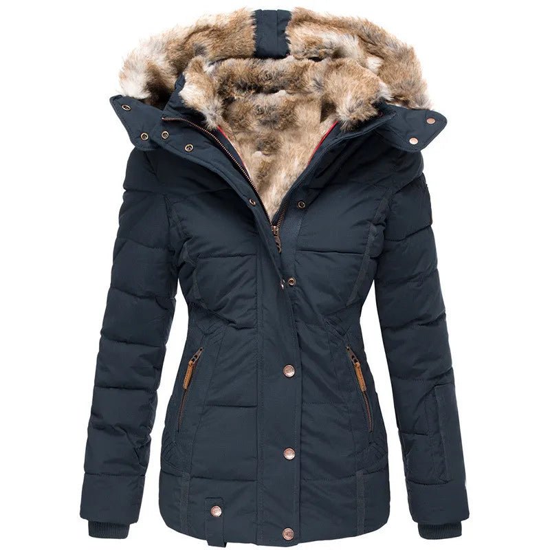 Zara - Warm Winter Coat with Fur Lining