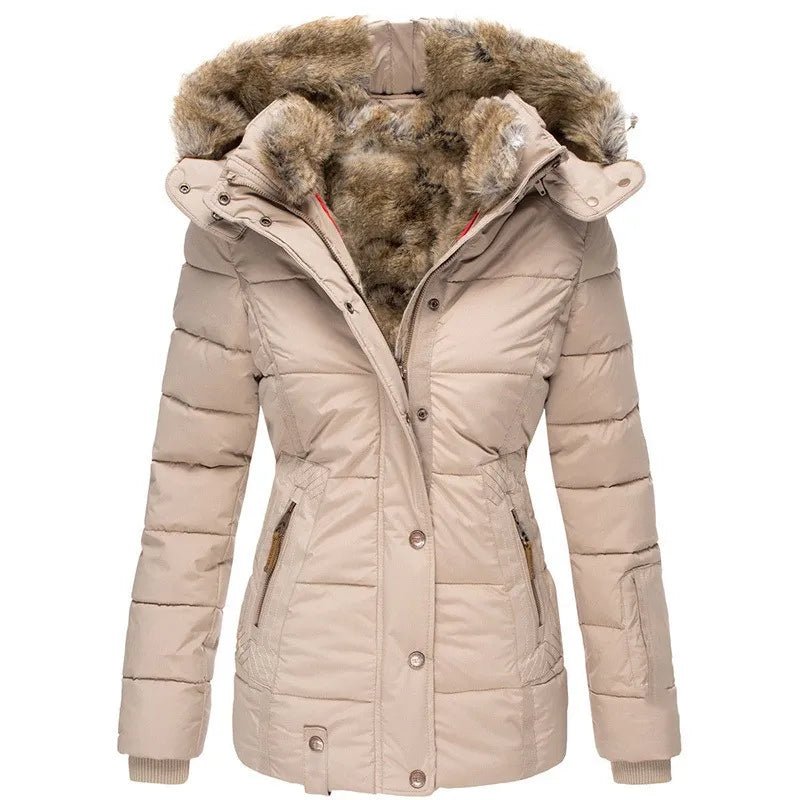 Zara - Warm Winter Coat with Fur Lining