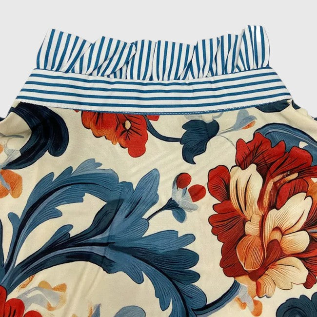 Jena - Vintage Floral Printed Blouse