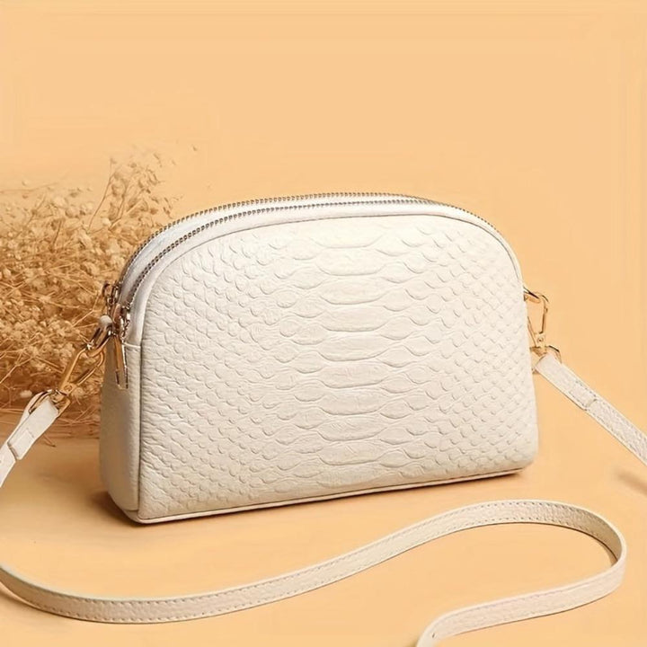 Cora | Beautiful Mini Crossbody Bag Made of Faux Leather with Crocodile Pattern