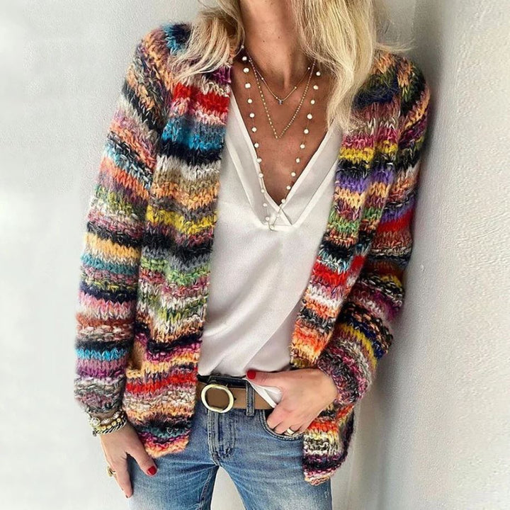Beth - Vibrant Multicoloured Cardigan