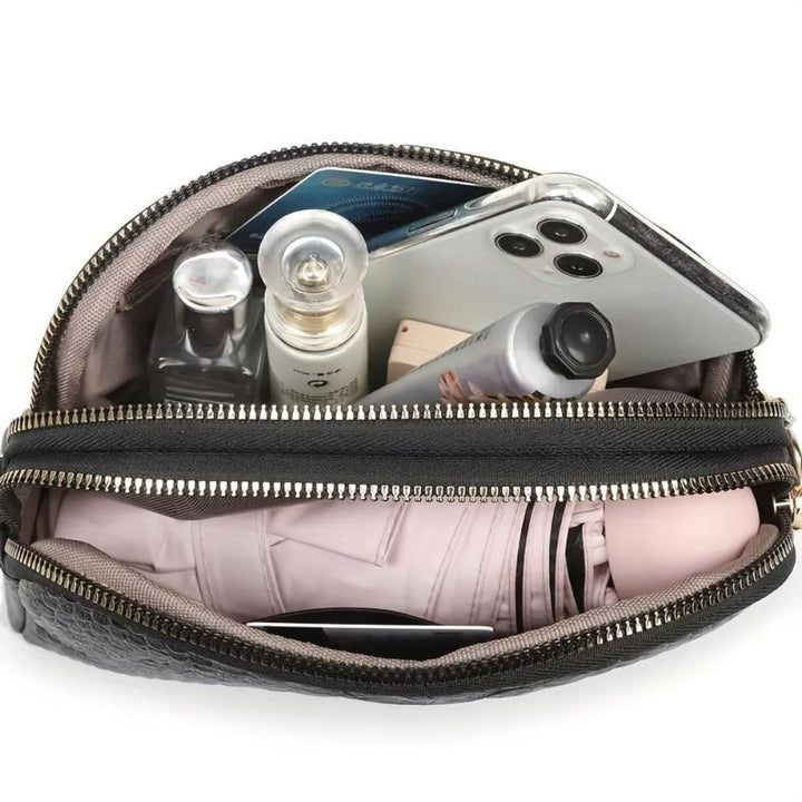 Cora | Beautiful Mini Crossbody Bag Made of Faux Leather with Crocodile Pattern