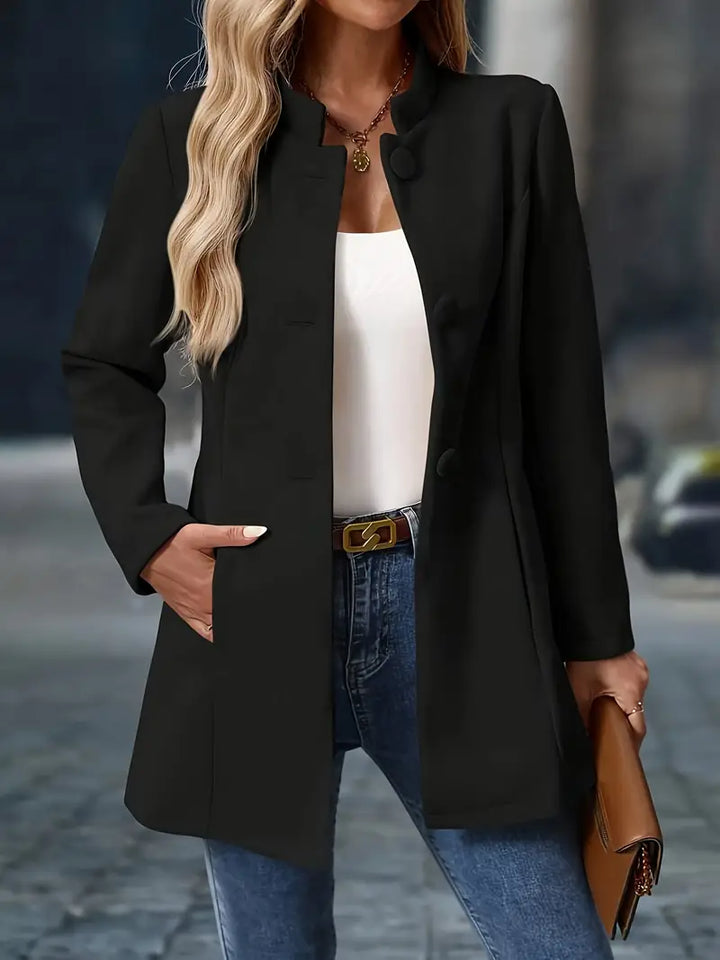 Kristin – Elegant Long Blazer-Style Jacket