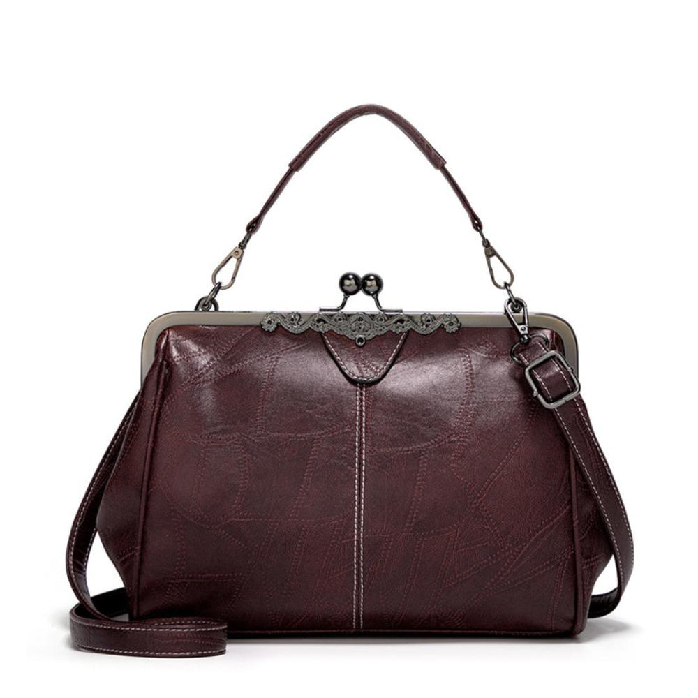 Mila | Timeless Vintage Bag with Elegant Saddle Strap Closure