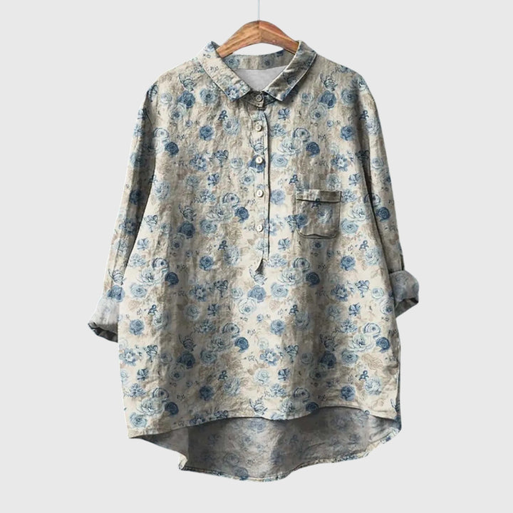 Liesa™ | Elegant Women's Floral Shirt