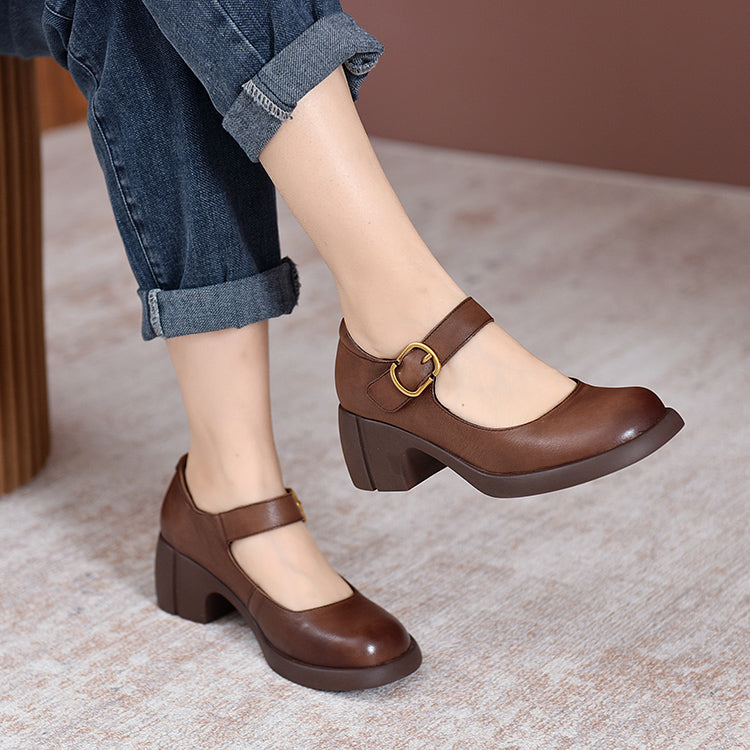 Marieli - Leather Mary Janes - Comfort and Style for Every Day