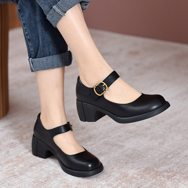 Marieli - Leather Mary Janes - Comfort and Style for Every Day