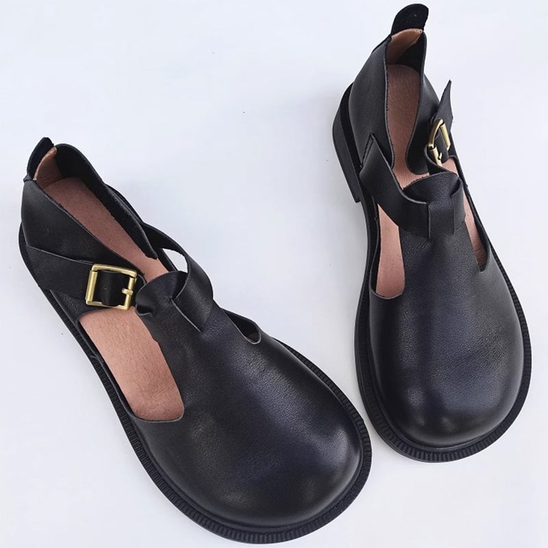 Olly - Leather Mary Janes - Stylish and Comfortable Women's Shoes