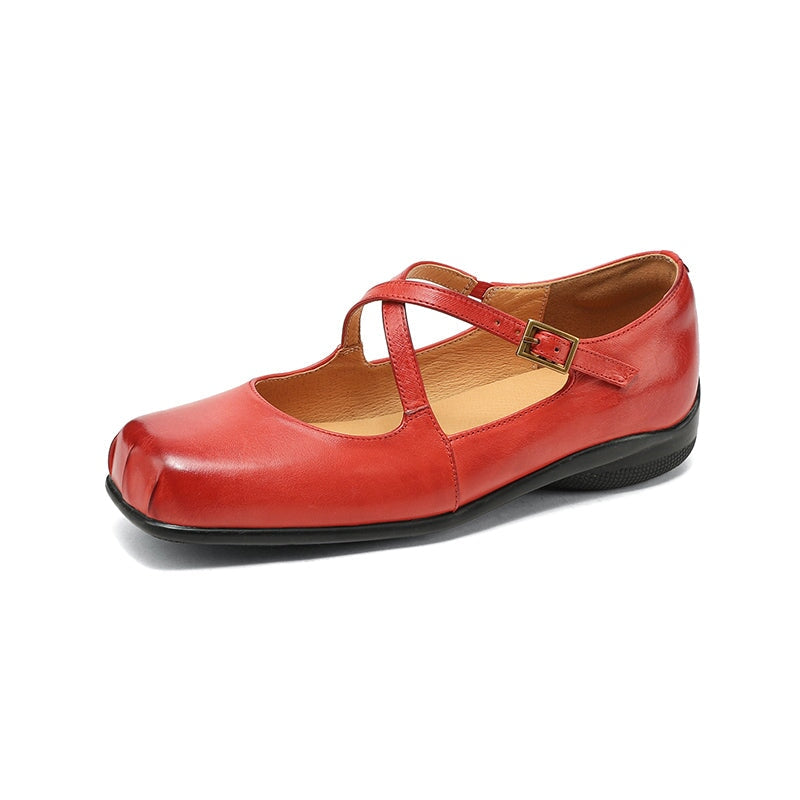 Aida - Leather Mary Janes – Elegant and Comfortable Shoes for Every Occasion
