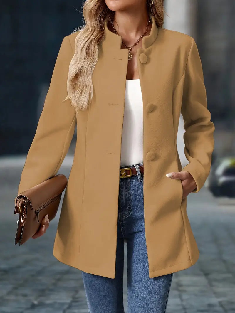 Kristin – Elegant Long Blazer-Style Jacket