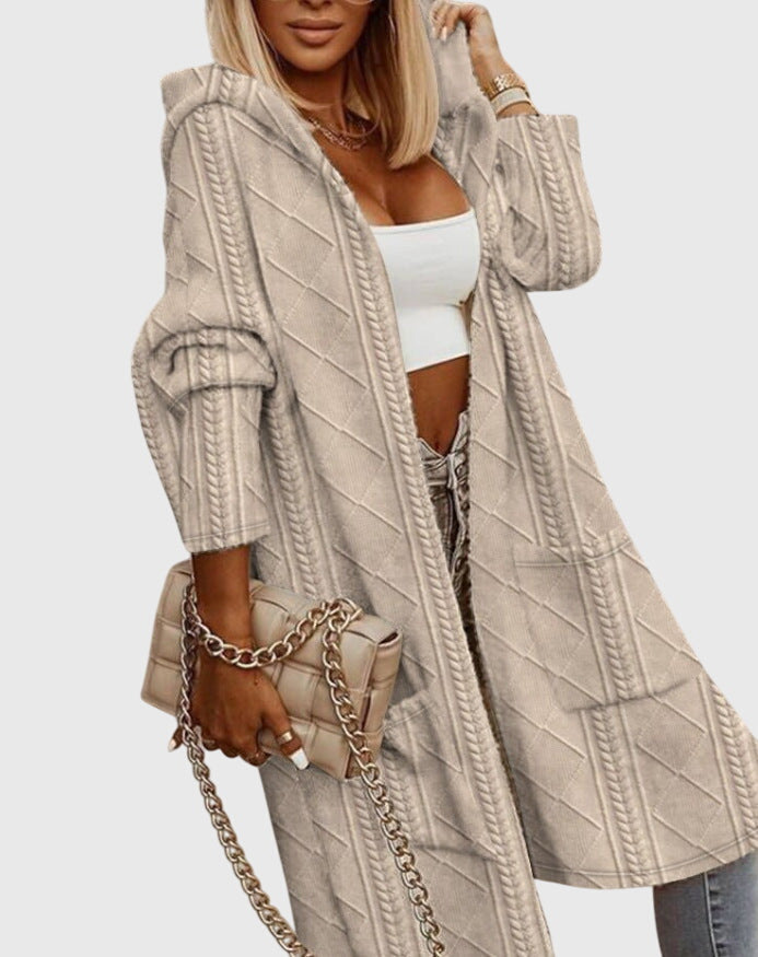 Jasmine - Long Hooded Cardigan