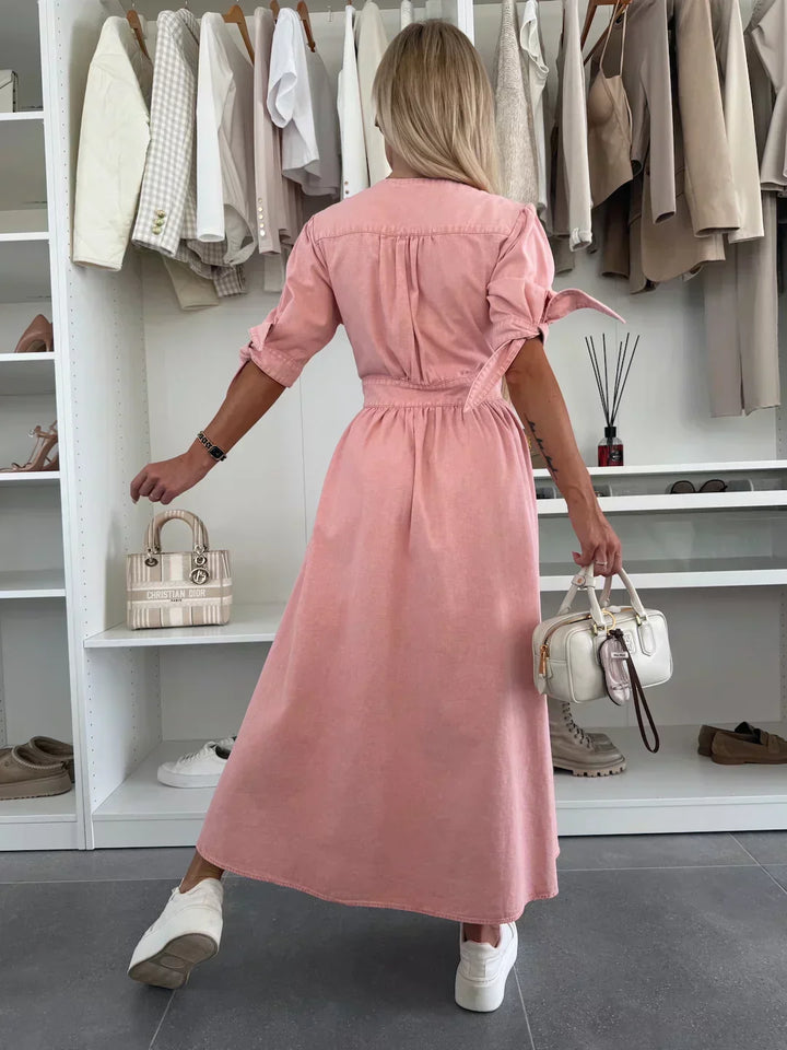 Louise - Luminescent Denim Dress