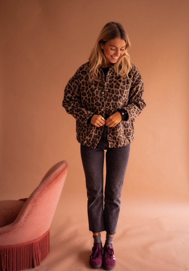 Dascha - Trendy Leopard Print Jacket