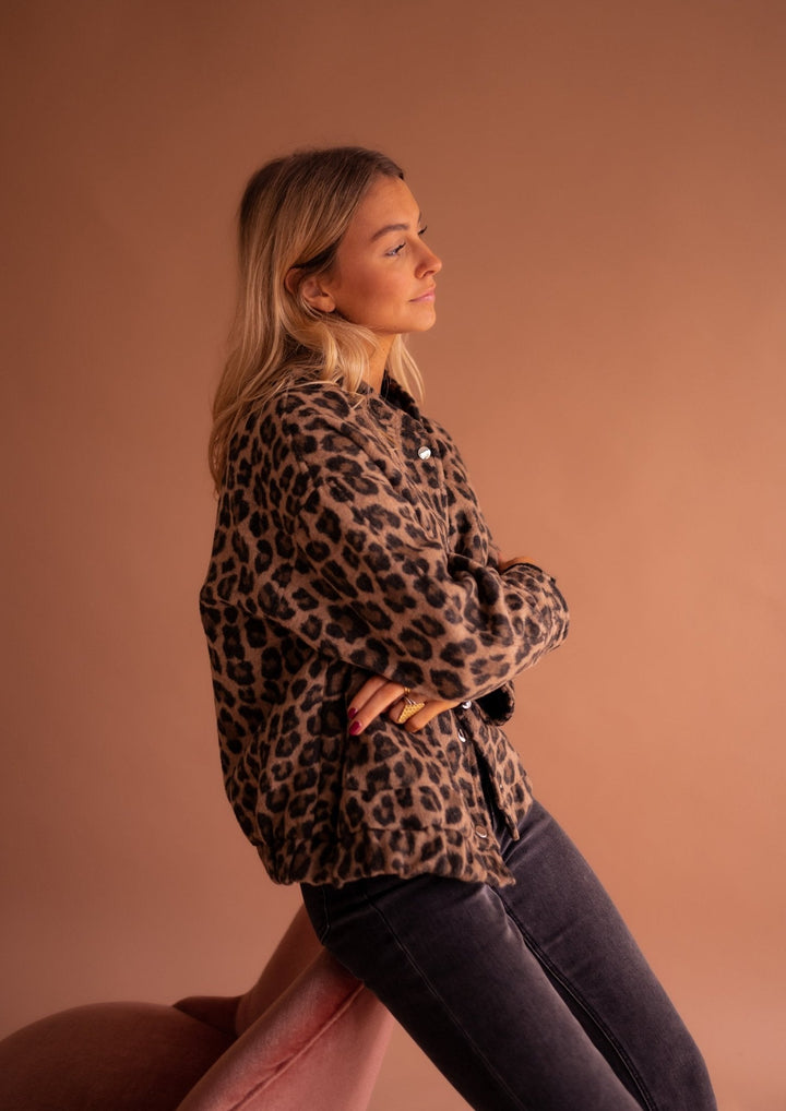 Dascha - Trendy Leopard Print Jacket