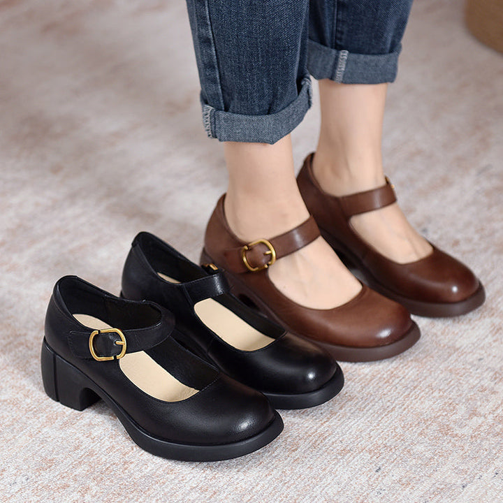 Marieli - Leather Mary Janes - Comfort and Style for Every Day